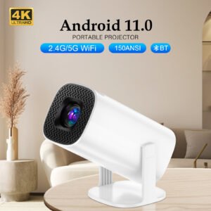 4K Mini Projector – Portable Home Theater Projector for Movies & Entertainment