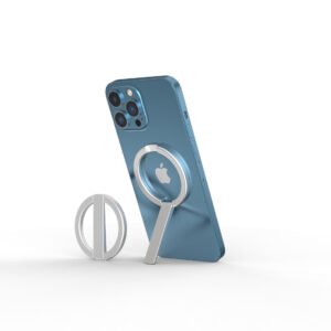 Magnetic Phone Ring Holder – Retractable Metal Grip & Stand for Smartphones