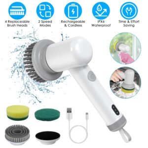Cordless Electric Spin Scrubber – Rechargeable Cleaning Brush for Bathroom, Tile & Kitchen