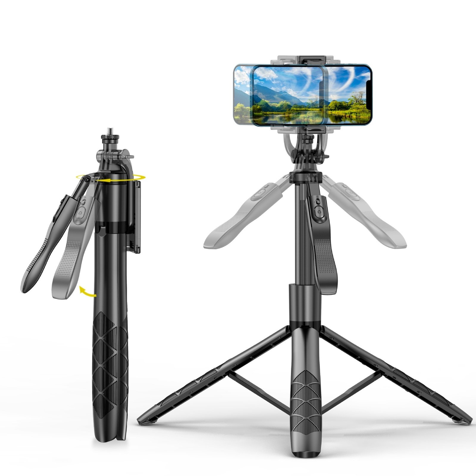 Bluetooth Selfie Stick Tripod for Smartphones – Wireless Remote Phone Stand - Image 6