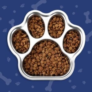 Stainless Steel Slow Feeder Dog Bowl – Non-Slip Bowl for Fast Eaters