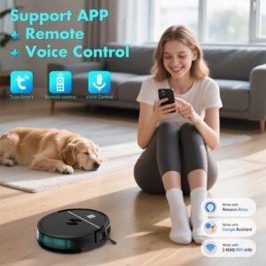 Robot Vacuum and Mop – Automatic Cleaner with Powerful Suction & Smart Navigation