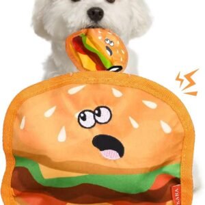 Crinkle Dog Toy No Stuffing – Squeaky Durable Chew Toy for Small, Medium & Large Dogs
