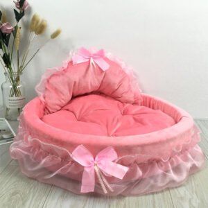 Princess Dog Bed – Cozy Fantasy Pet Nest Bed for Dogs & Cats