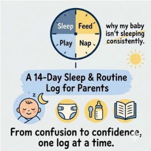 Baby Sleep Tracker Printable | 14-Day Sleep & Routine Log for Parents | Newborn Nap, Bedtime & Night Waking Journal | Instant Download PDF - Image 5