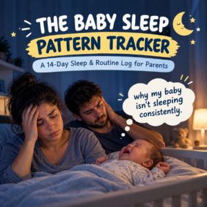 Baby Sleep Tracker Printable | 14-Day Sleep & Routine Log for Parents | Newborn Nap, Bedtime & Night Waking Journal | Instant Download PDF