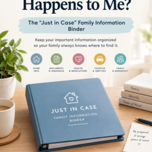 What If Something Happens to Me Printable Binder | Family Emergency Preparedness Planner | In Case of Emergency Household Organizer PDF