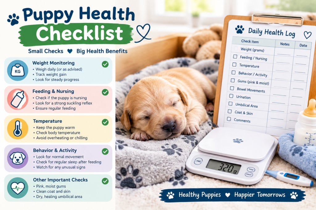 newborn puppy health checklist